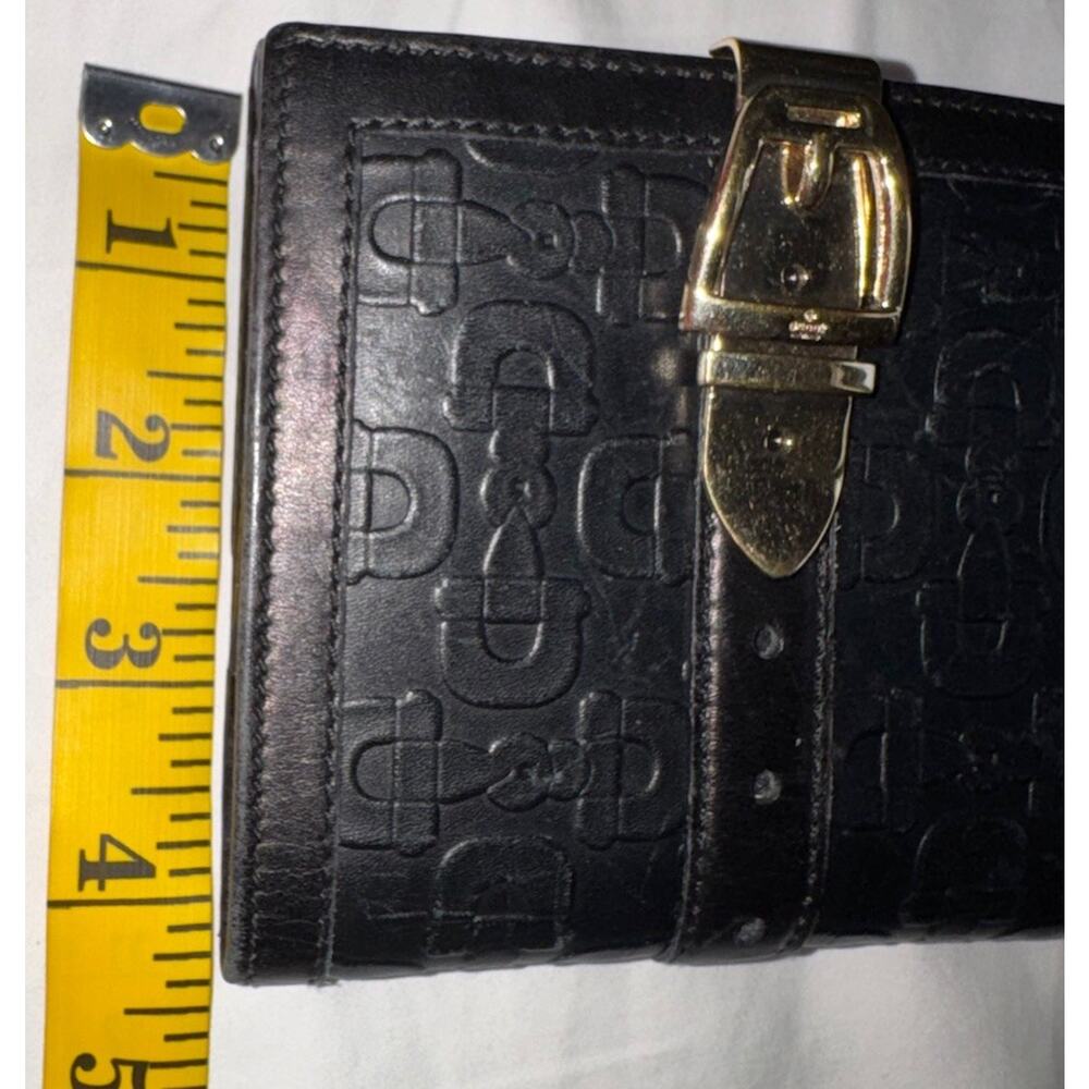 Gucci Leather Wallet With Belt Buckle Clasp Absolutely Beautiful - Picture 12 of 16